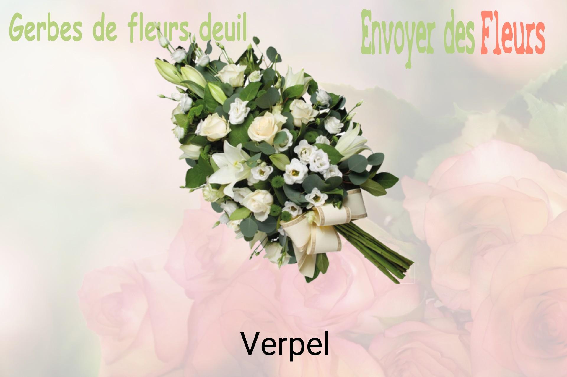 Gerbe de fleurs de deuil livrée à Verpel